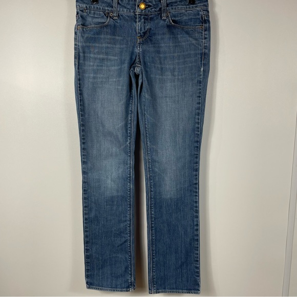 2 Pair American Eagle Outfitters Denim Jeans Dark Wash & Med-Light wash Size 2 - Picture 8 of 16